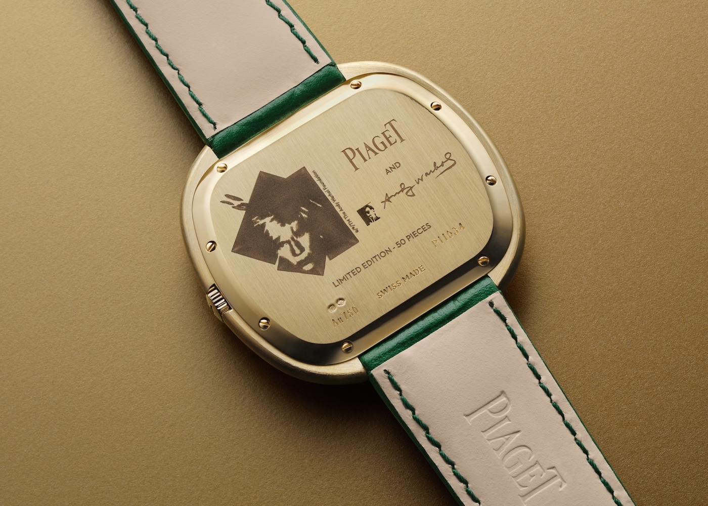 Piaget Andy Warhol Watch Collage - caseback