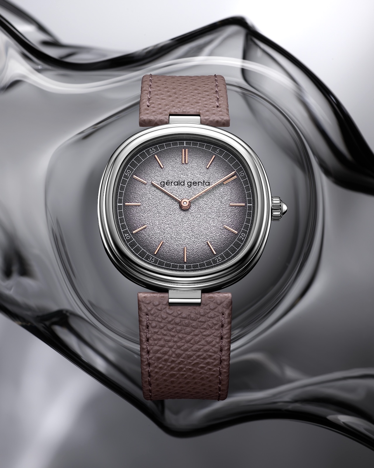 Gerald Genta Geneva Time Only - white gold