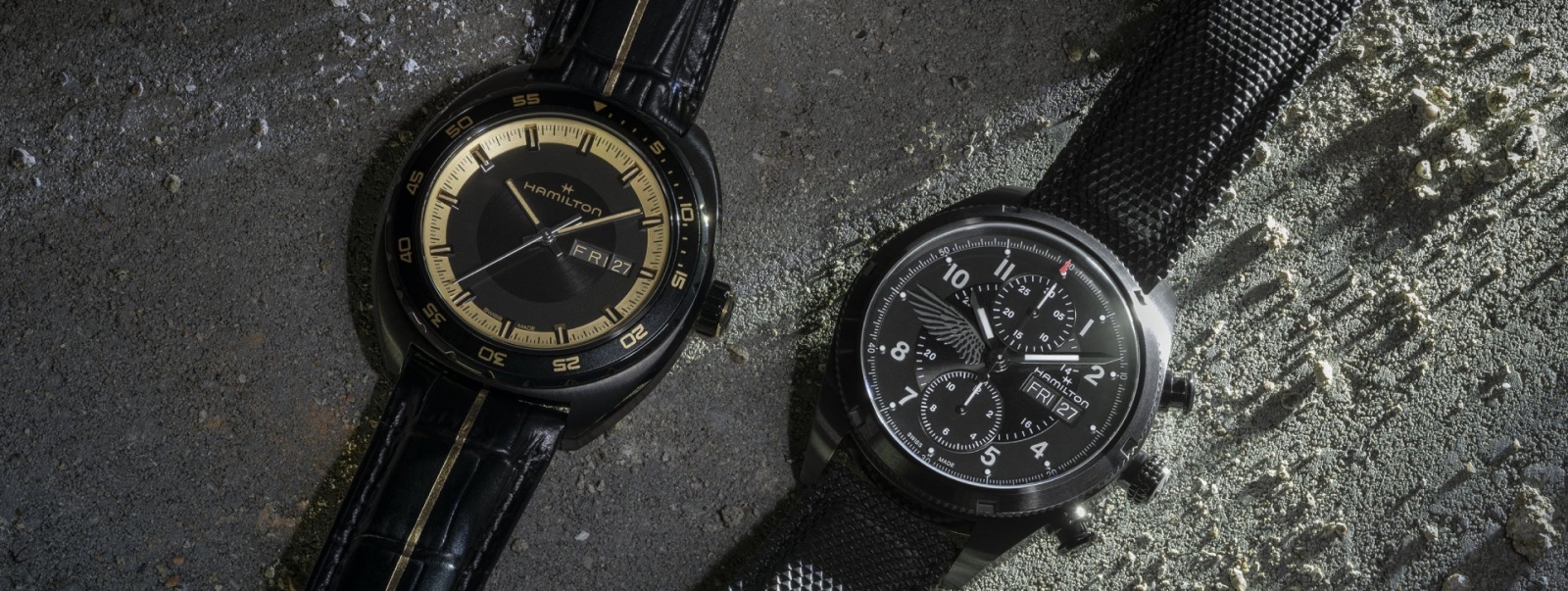 Hamilton Pan Europ y Khaki Field Auto Chrono Resident Evil Requiem