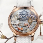 Jaquet Droz Petite Heure Minute Red Gold Japanese Garden