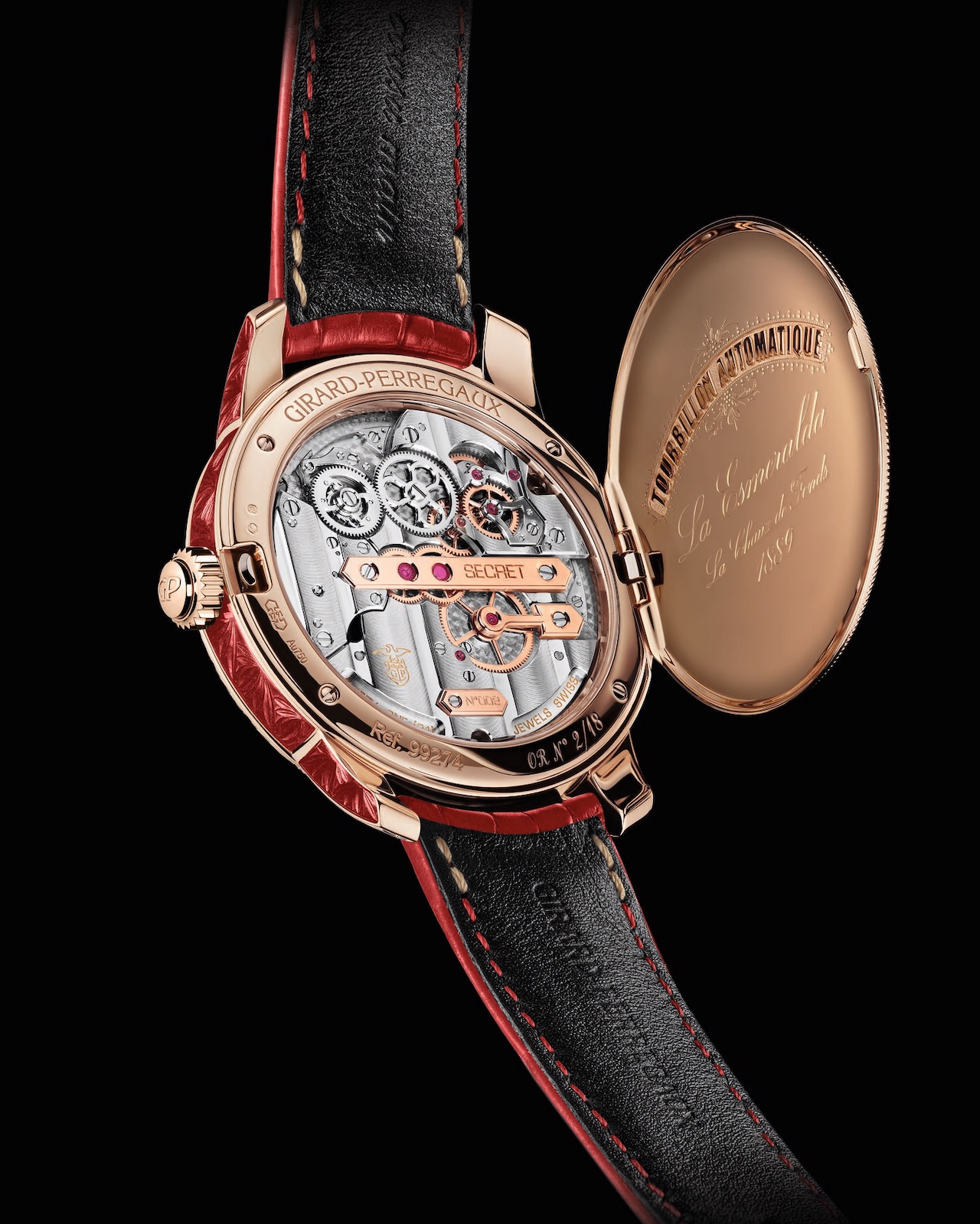 Girard-Perregaux La Esmeralda Tourbillon A Secret Eternity Edition - caseback