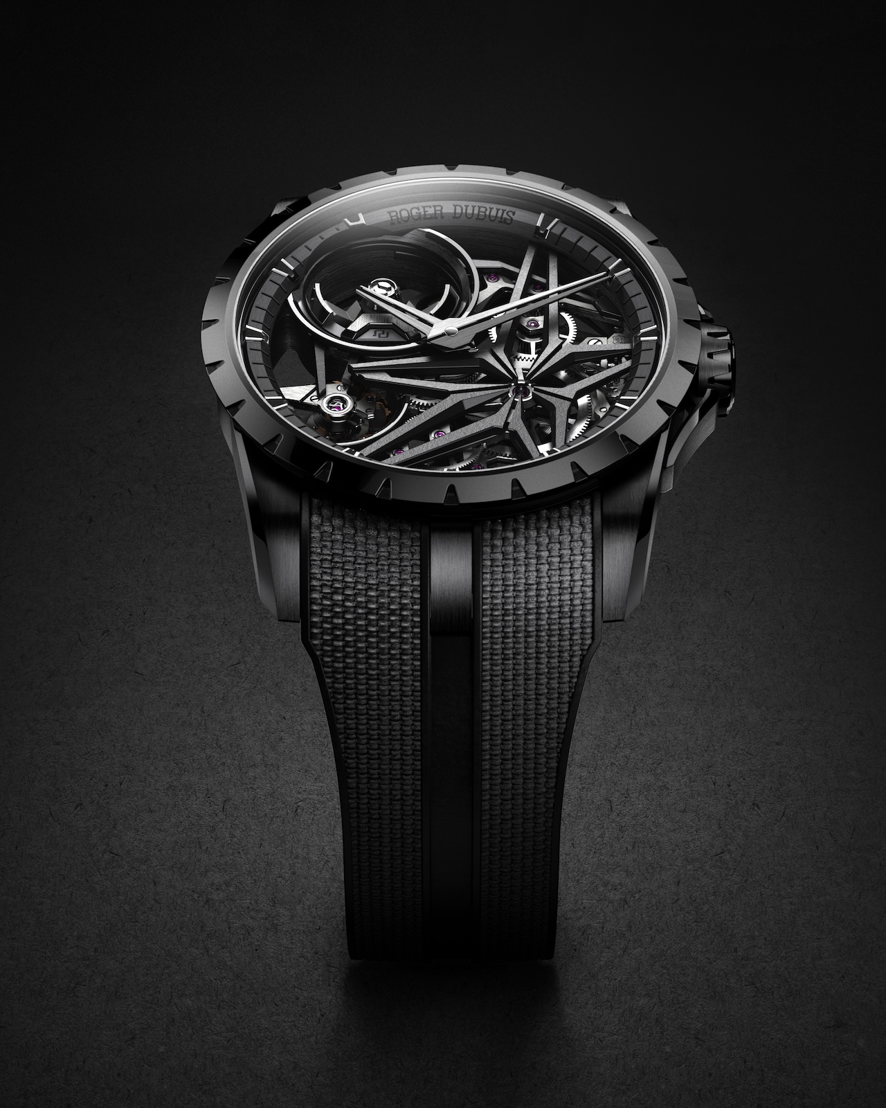 Roger Dubuis Excalibur Monobalancier DLC Titanium - front