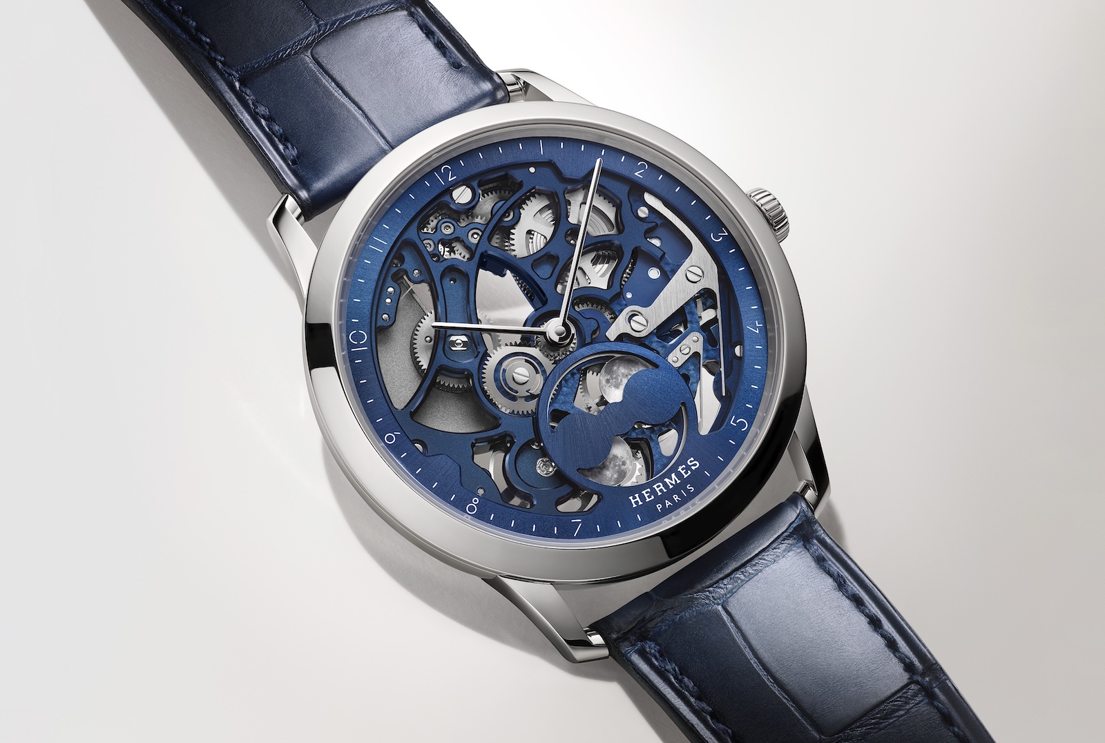 Slim d'Hermès Squelette Lune - blue