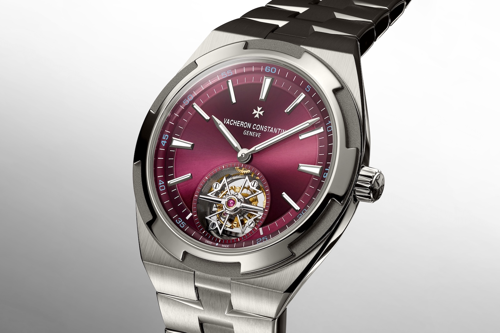 Vacheron Constantin Overseas Tourbillon Titanium Red - dial