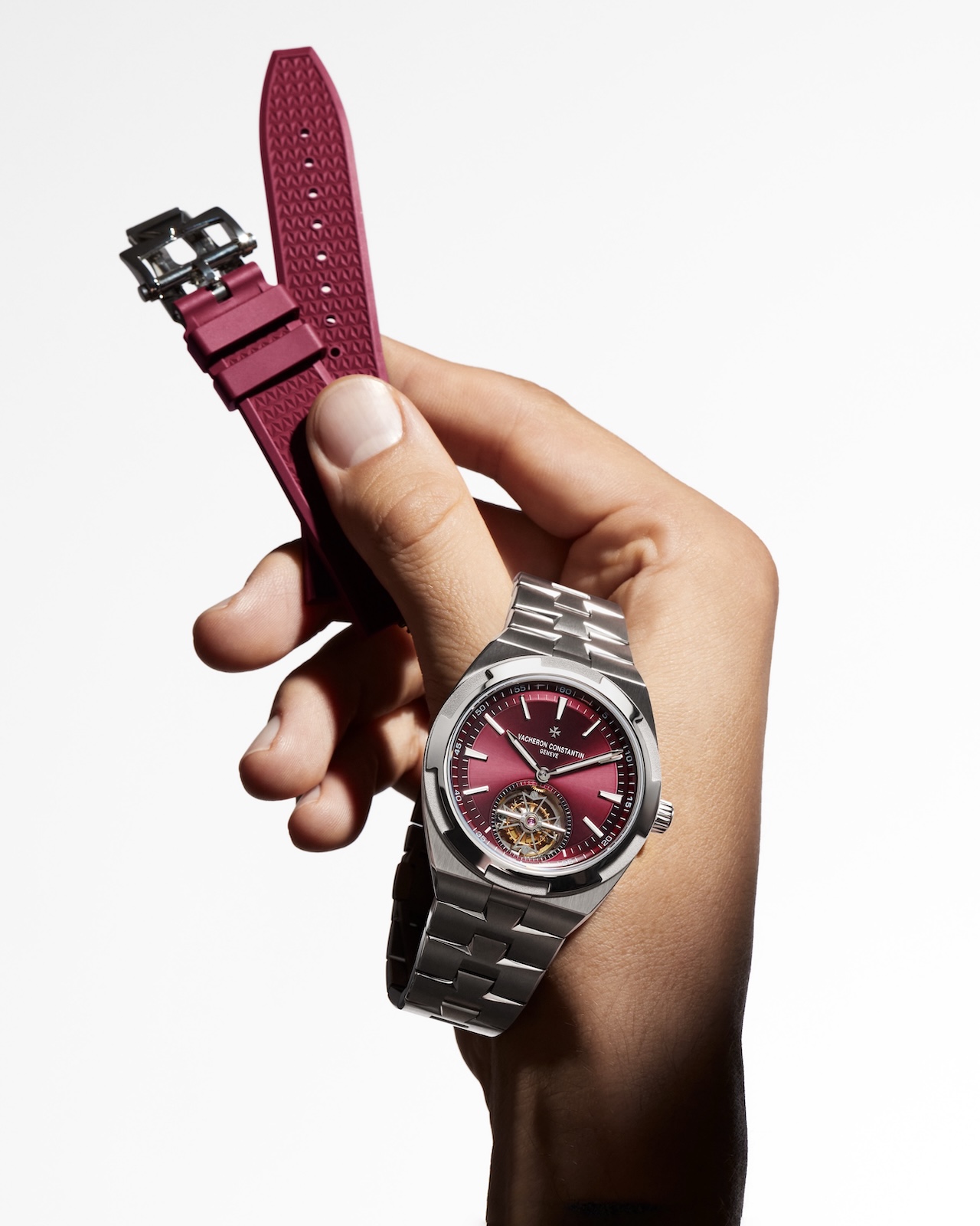 Vacheron Constantin Overseas Tourbillon Titanium Red - strap