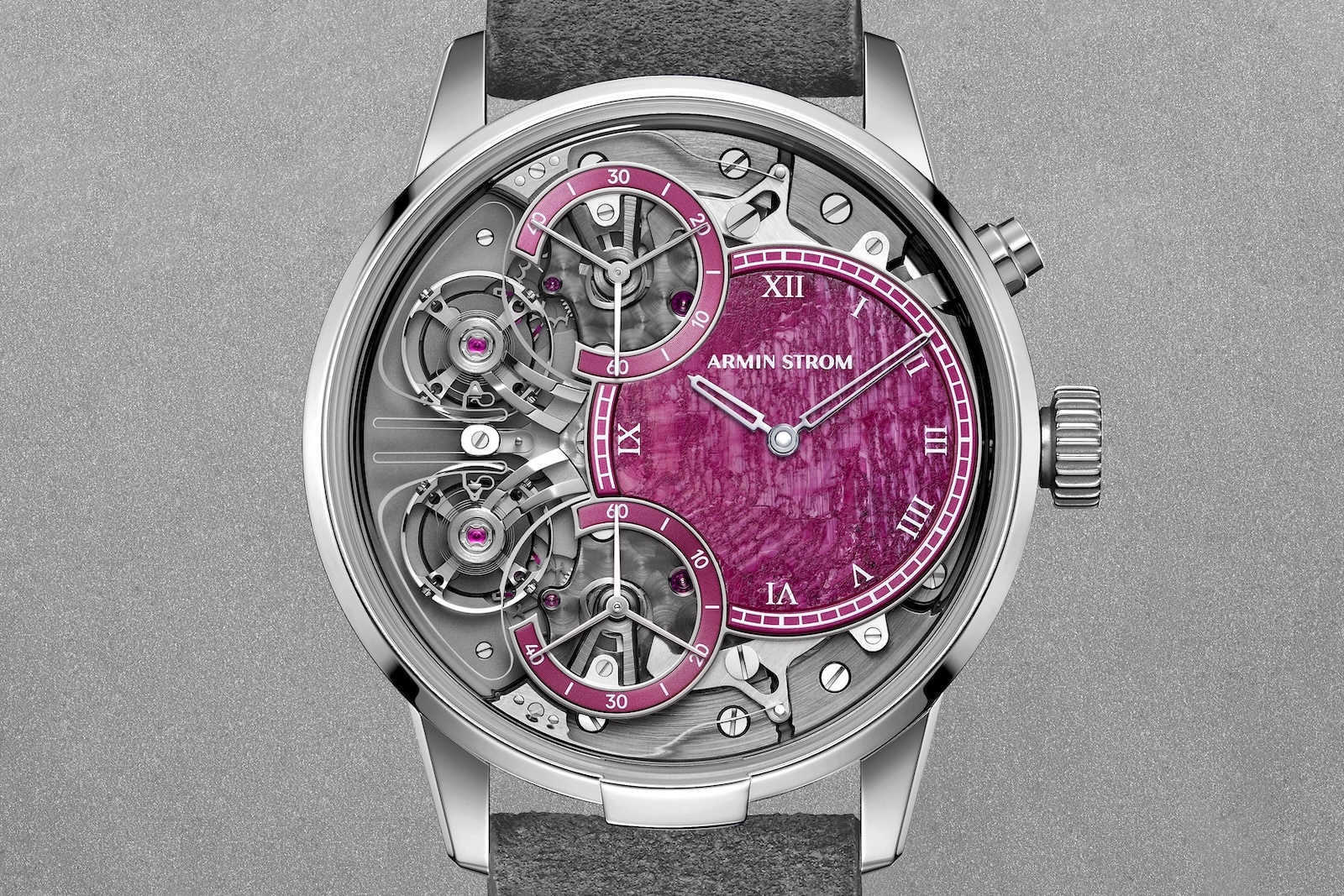 Armin Strom Mirrored Force Resonance Ruby - dial