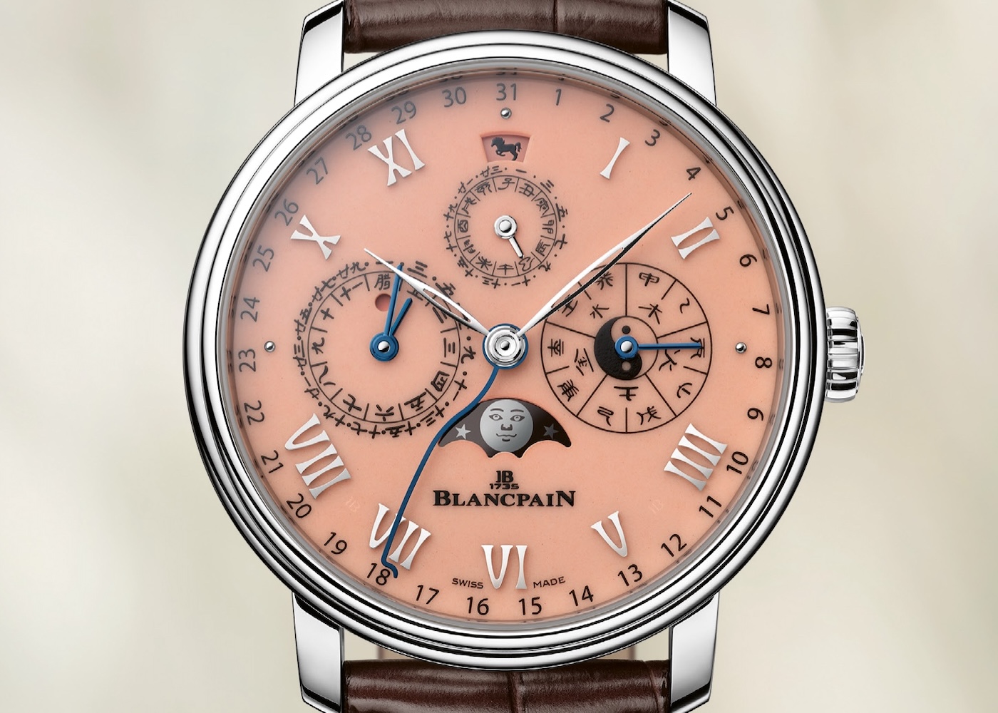 Blancpain Villeret Calendrier Chinois Traditionnel 2026 - dial