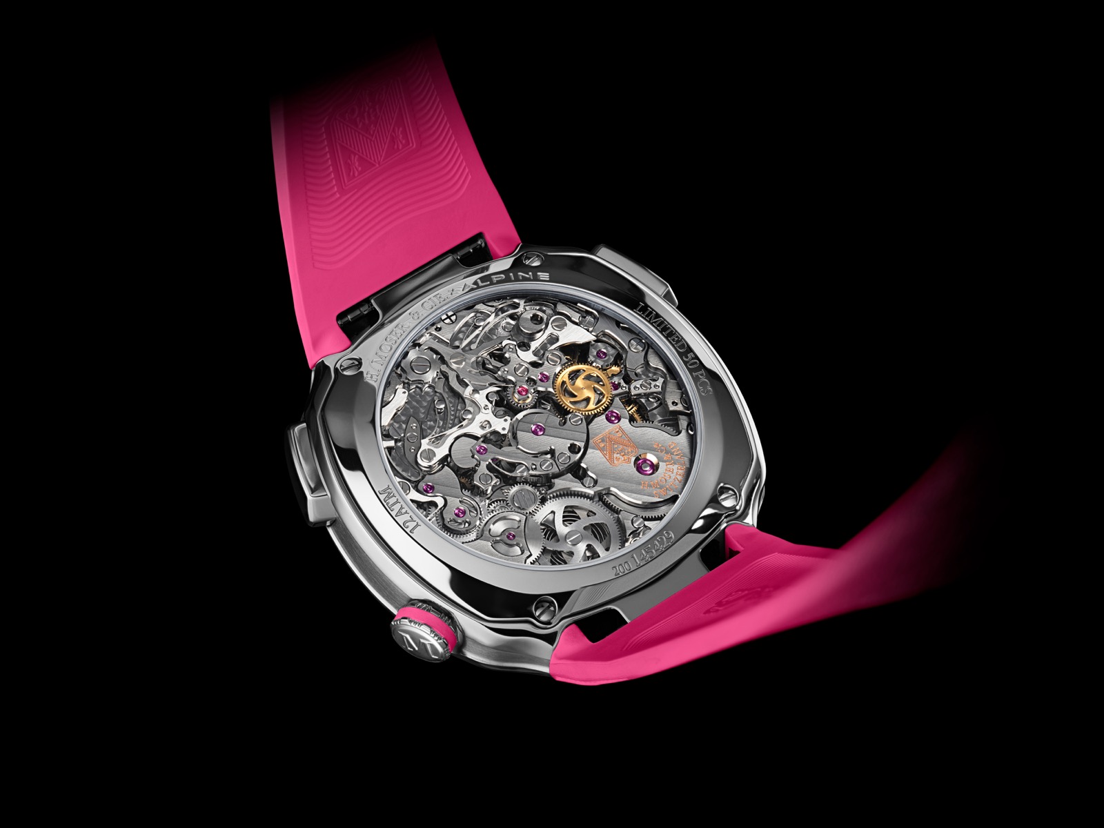 H. Moser & Cie. Streamliner Alpine Drivers & Mechanics Pink Edition-08