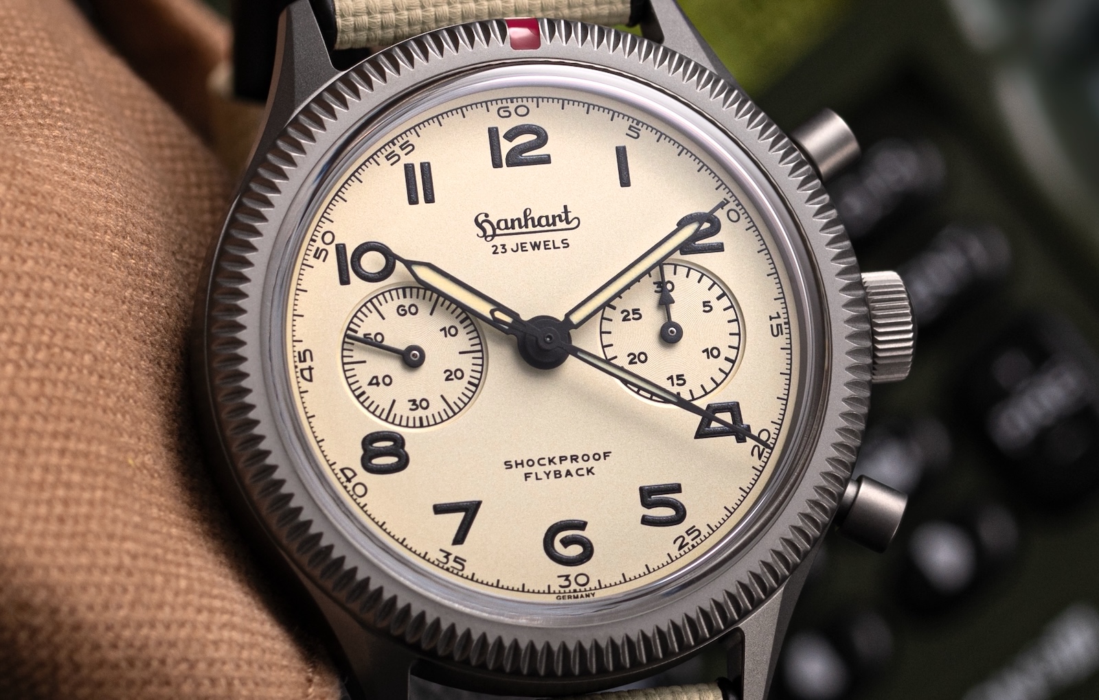 Hanhart 417 TI Desert Pilot - dial