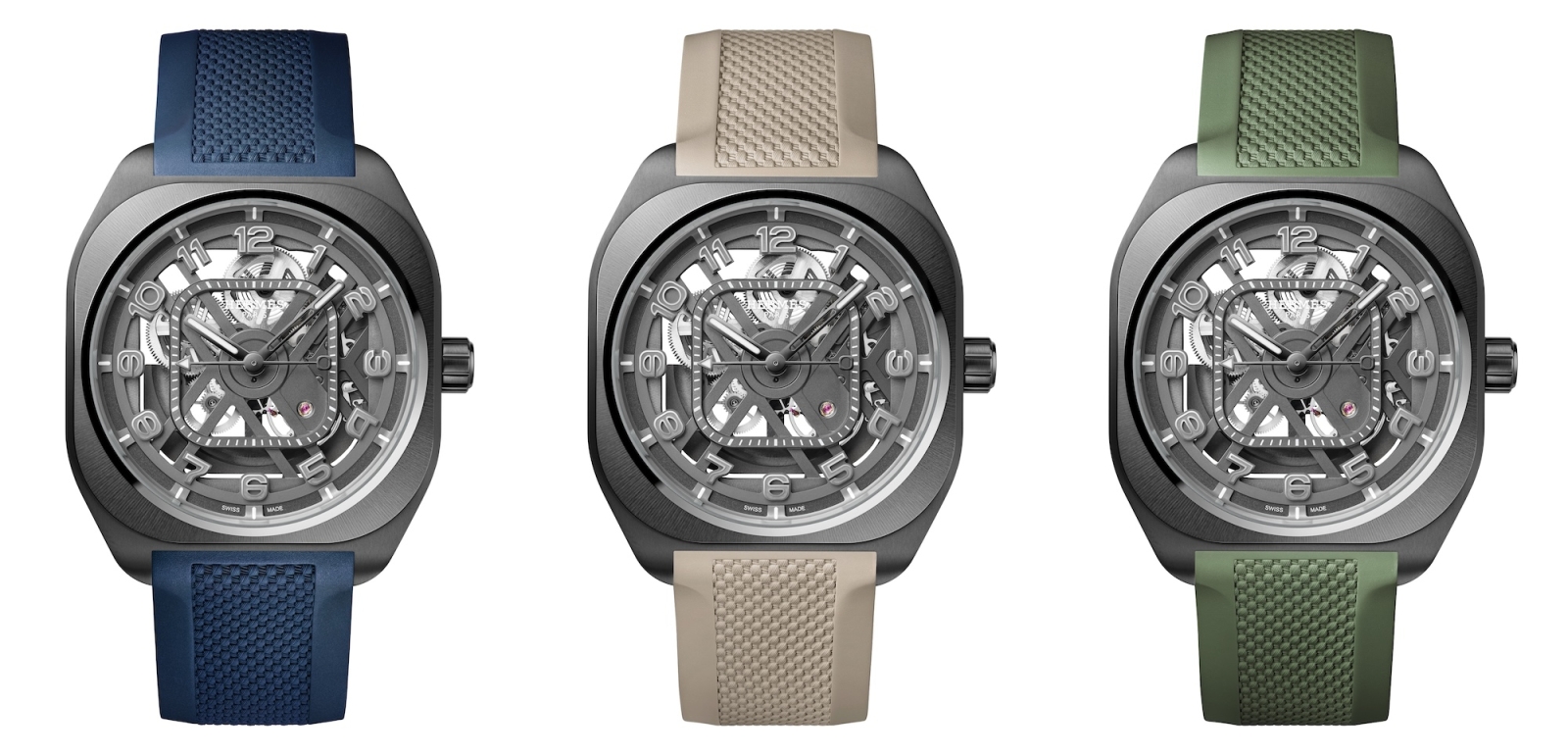 Hermès H08 Squelette - grey trio