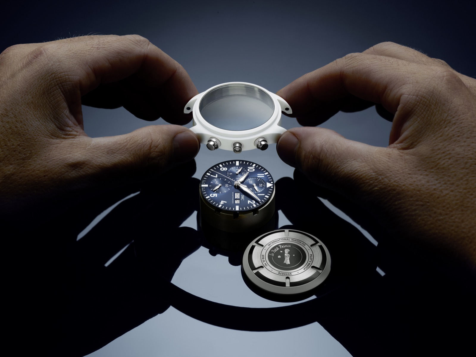 IWC Reloj de Aviador Cronógrafo Le Petit Prince cerámica blanca_01