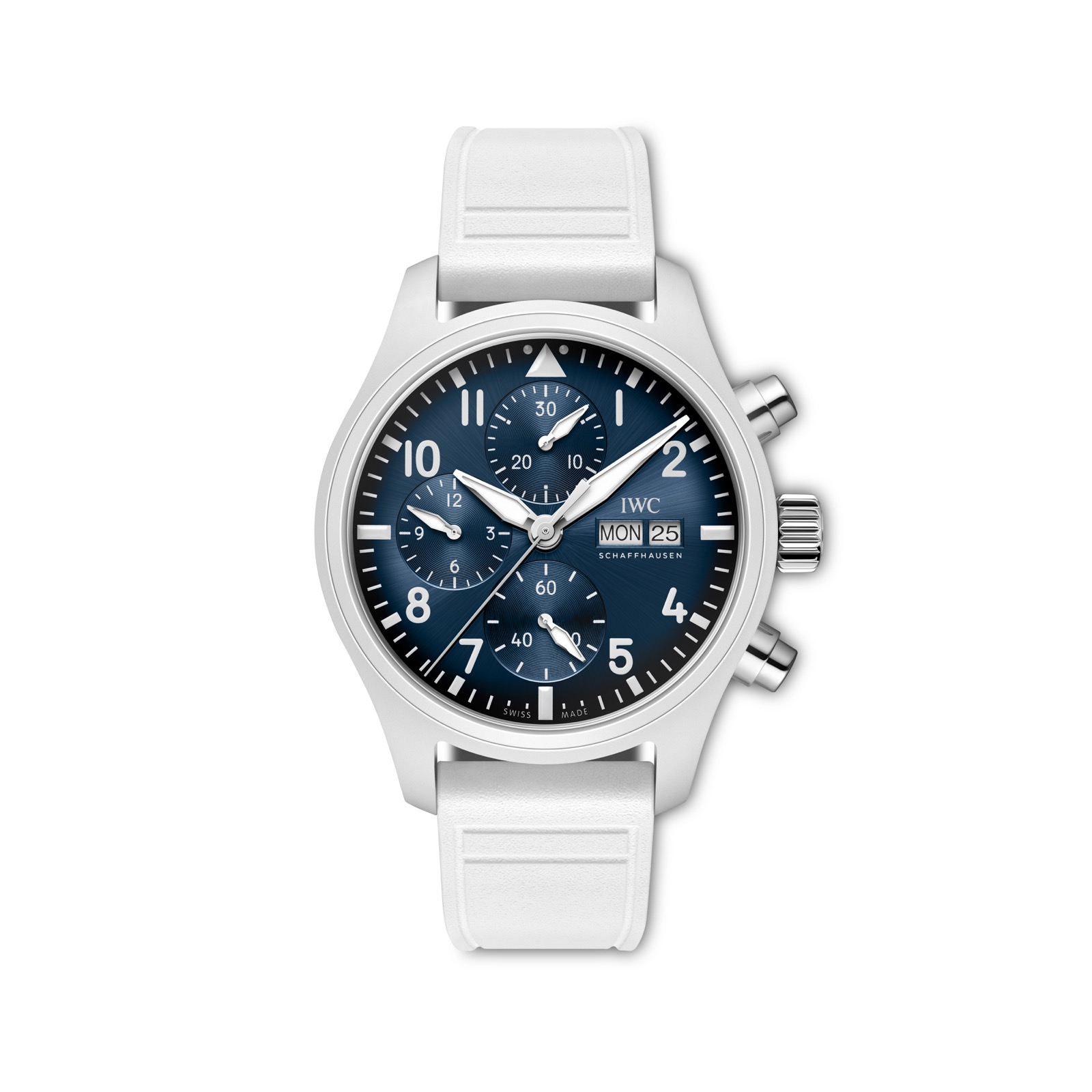 IWC Reloj de Aviador Cronógrafo Le Petit Prince cerámica blanca_03