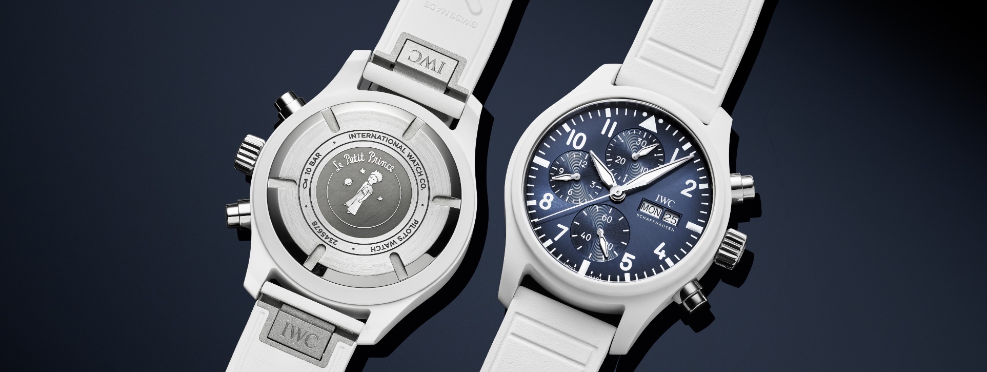 IWC Reloj de Aviador Cronógrafo Le Petit Prince cerámica blanca_04