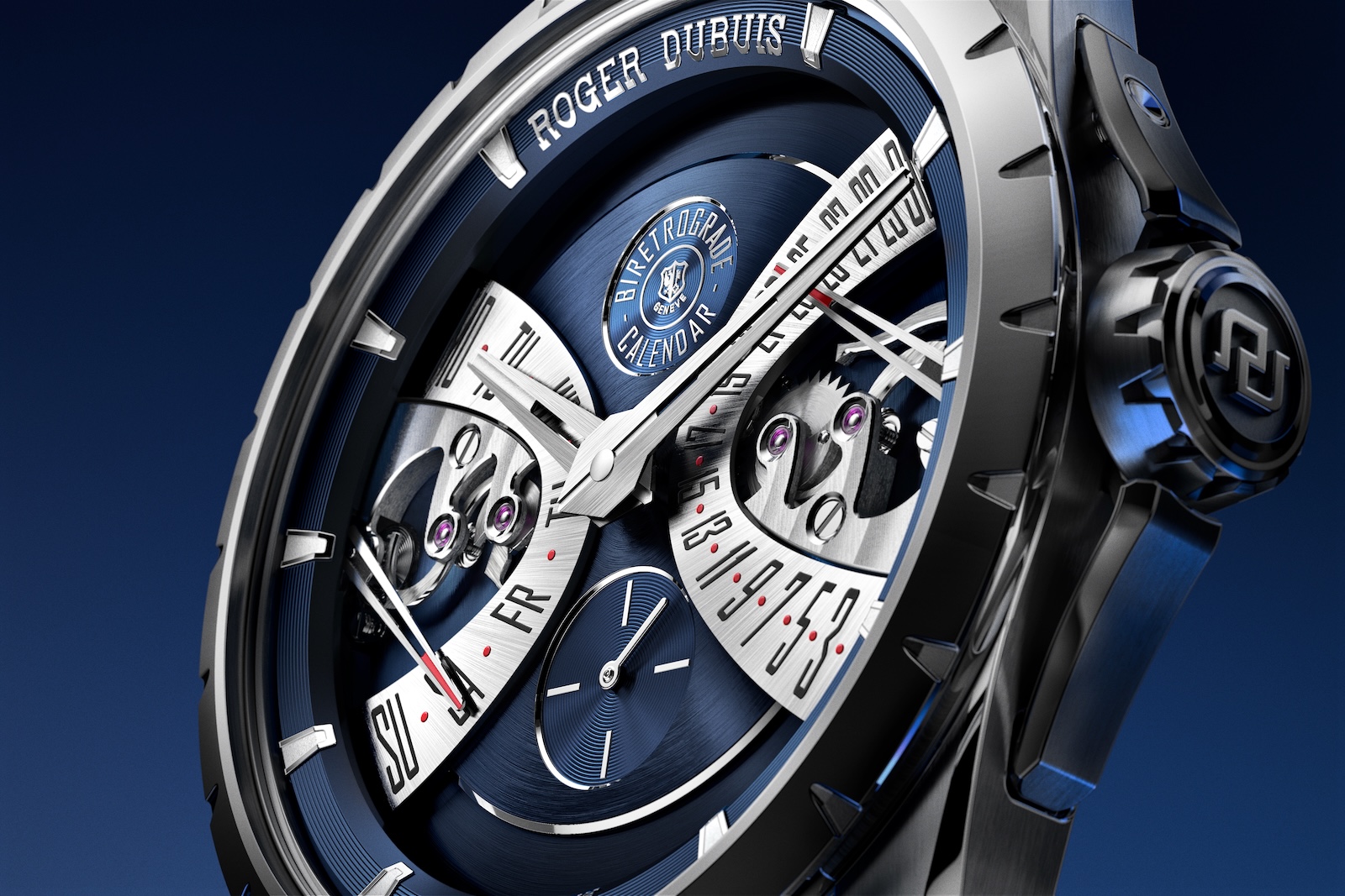 Roger Dubuis Excalibur Biretrograde Calendar - case