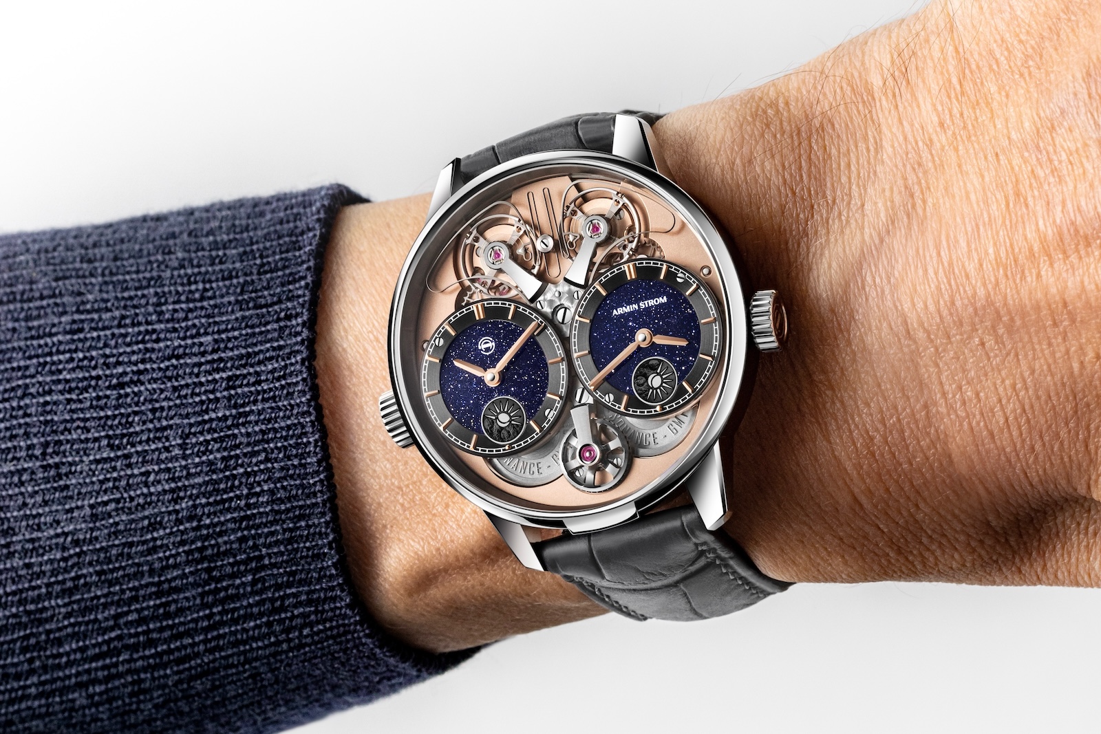 Armin Strom Dual Time GMT Resonance Aventurine - lifestyle