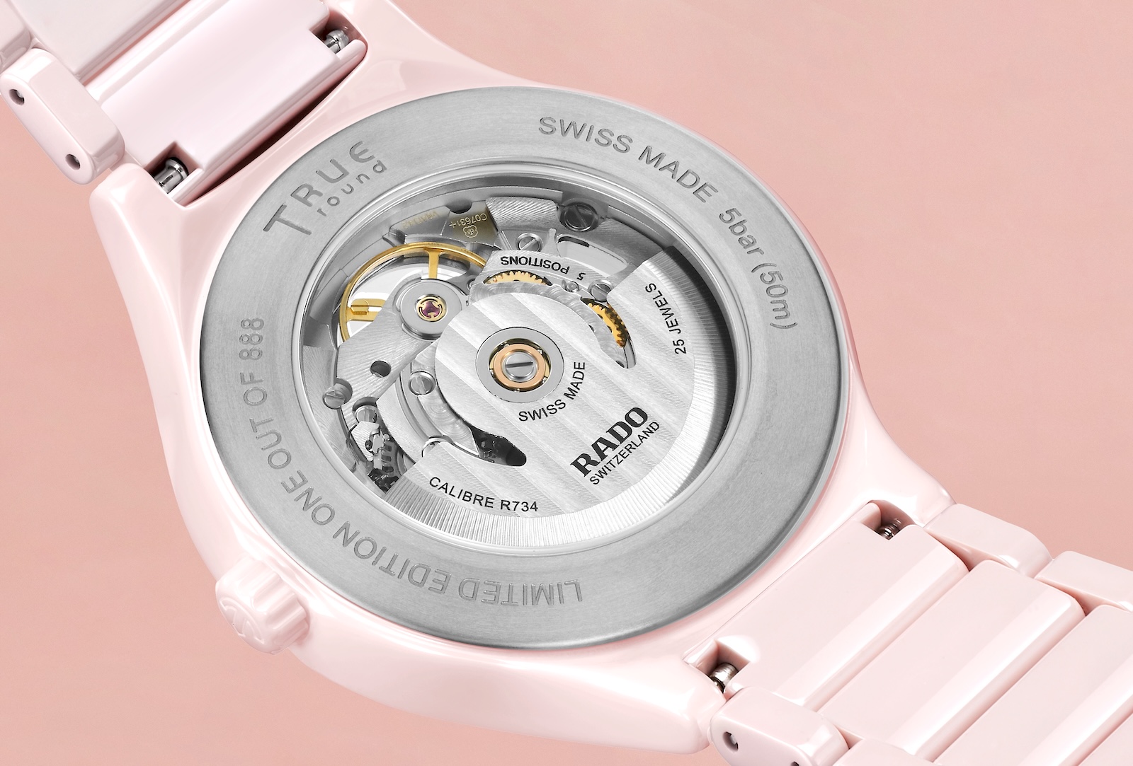 Rado True Round Open Heart - caseback
